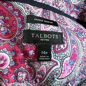 Talbots Paisley Print Blouse